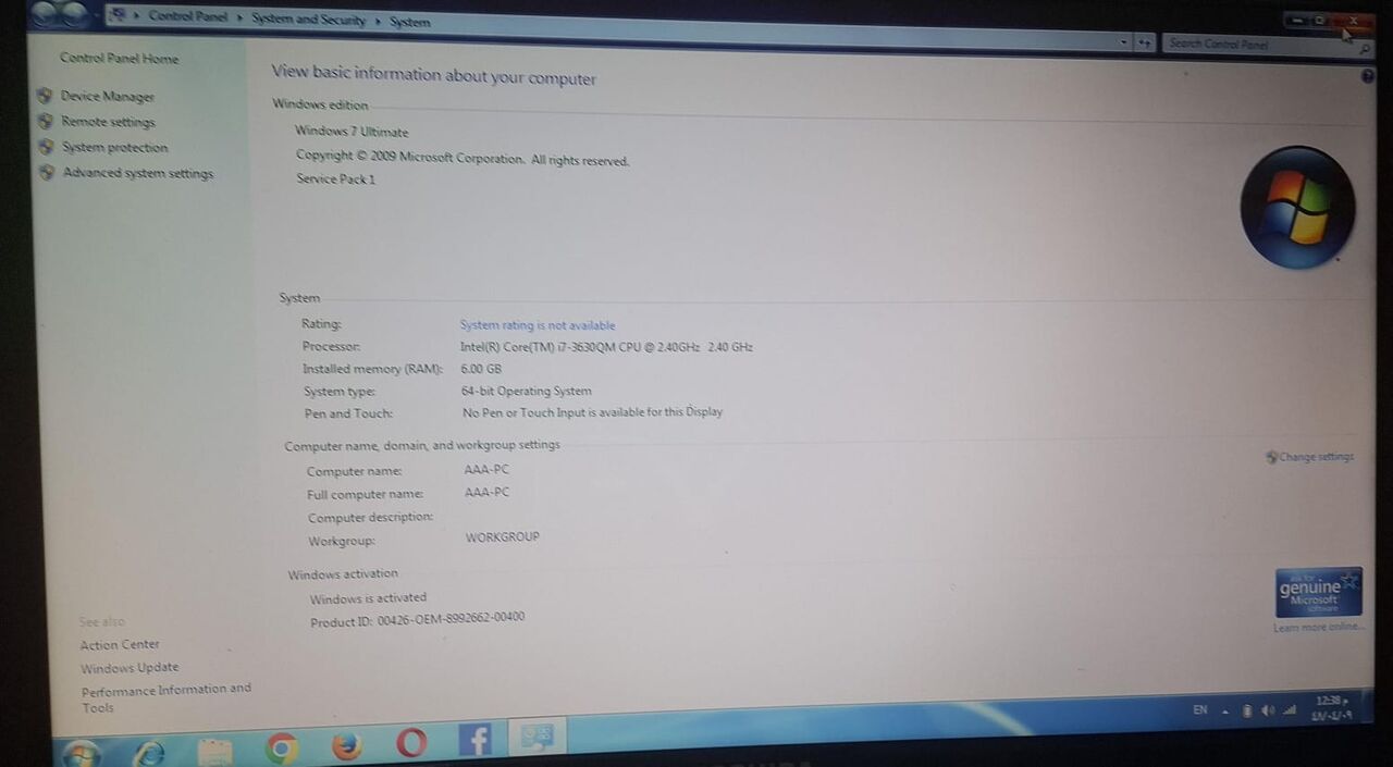 Riyadh, Computers, SAR 800,  Toshiba Laptop For Sale I7 3rd Generation