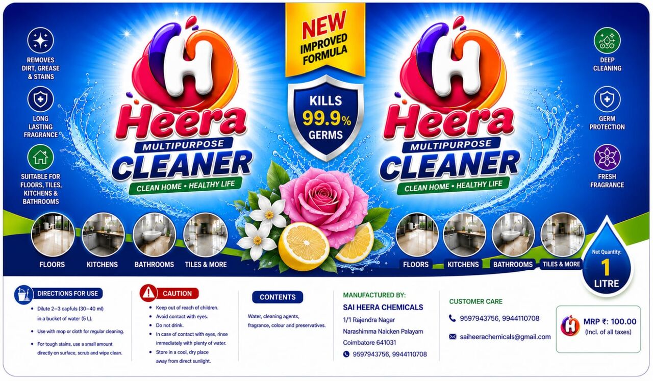Coimbatore, Household Items, INR 100,  Cleaning Chemicals, Soap Oil, Phenyl, Detergent