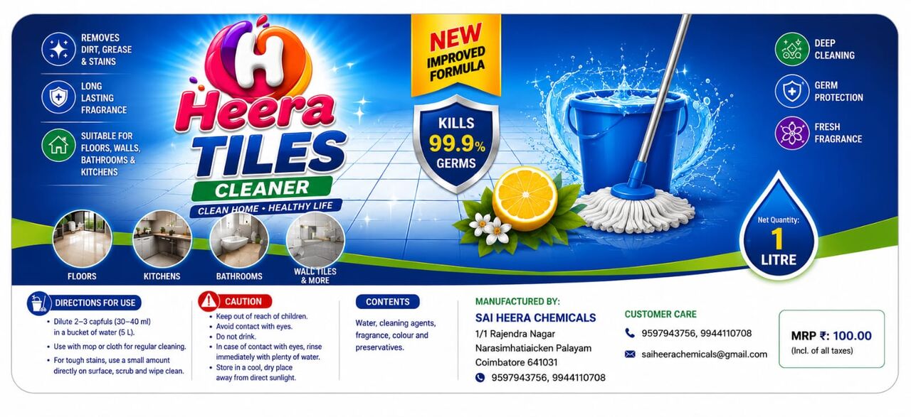 Coimbatore, Household Items, INR 100,  Cleaning Chemicals, Soap Oil, Phenyl, Detergent