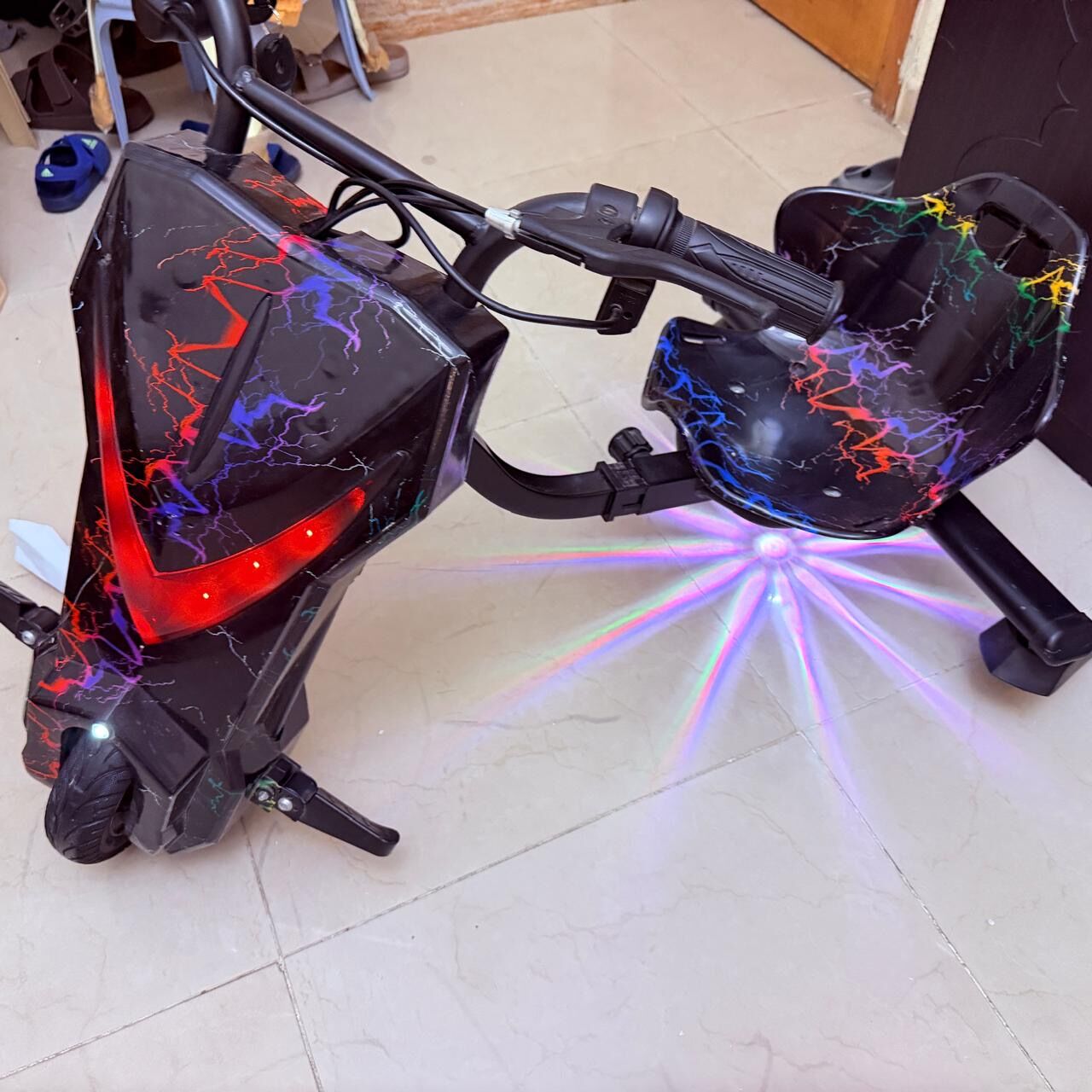 Khobar, Baby & Kid Stuff, SAR 400,  Electric Drift Scooter With Seat, Bluetooth & LED Lights - Like New