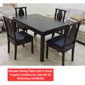 BHD 40,  ✅️ Wooden Dining Table With 4 Chairs For Sale In Good Condition With Delivery