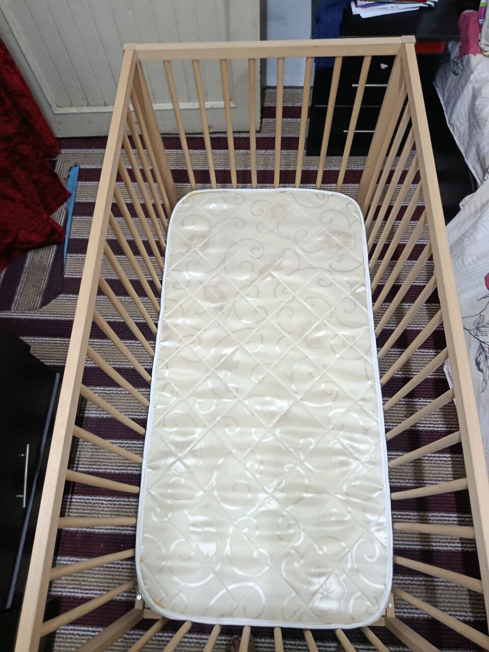 Jeddah, Household Items, SAR 350,  🛏️ IKEA Baby Cot + Mattress For Sale 👶