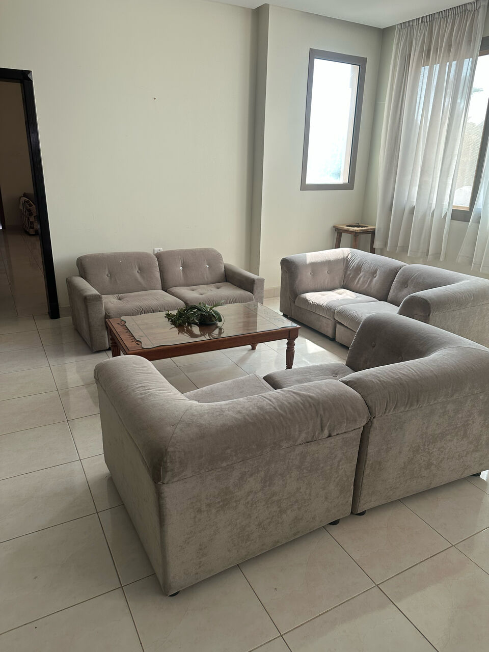 Sanad, Furniture, BHD 35,  FOR SALE - Sofa Set & 3 Side Table