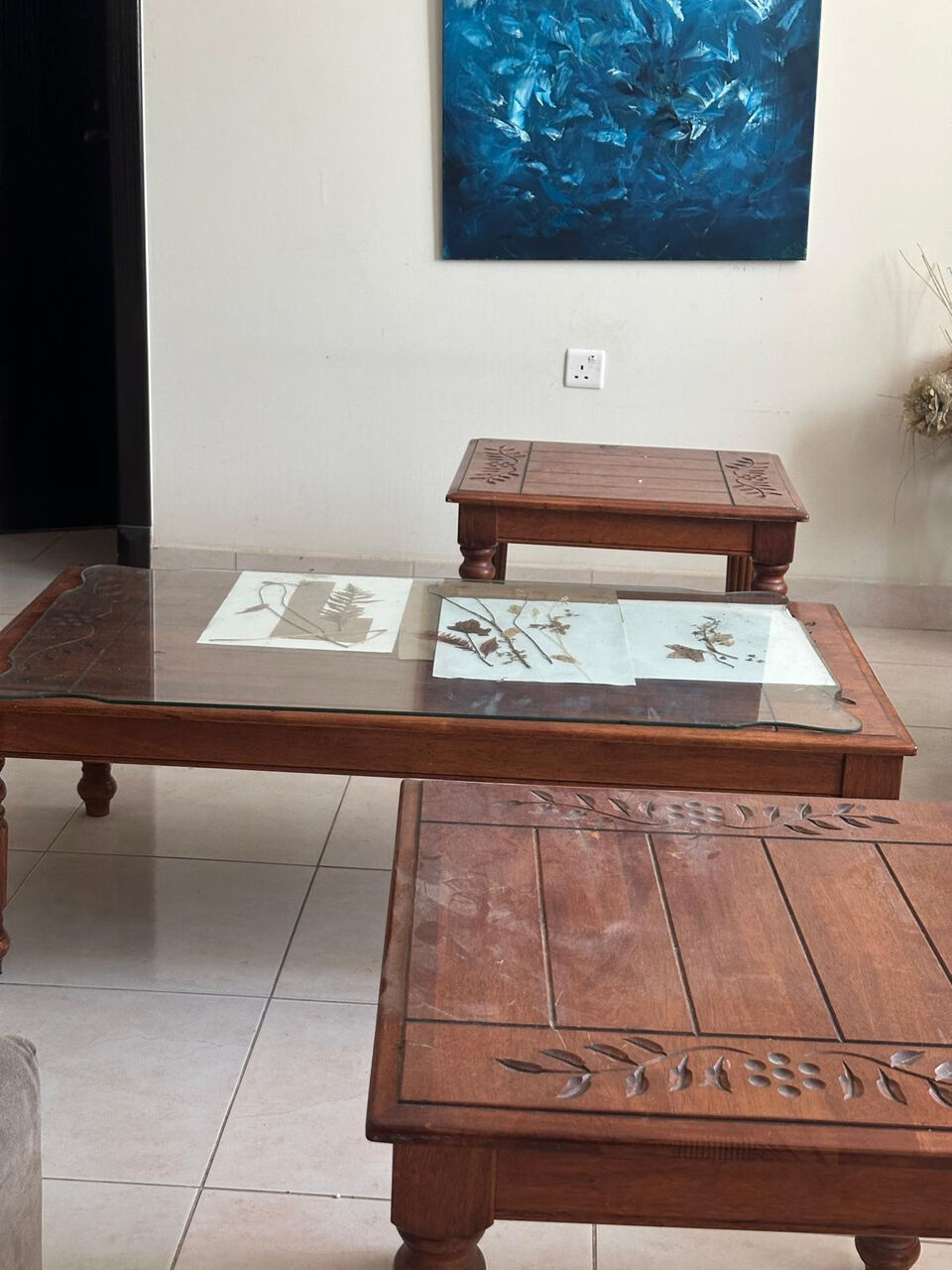 Sanad, Furniture, BHD 35,  FOR SALE - Sofa Set & 3 Side Table