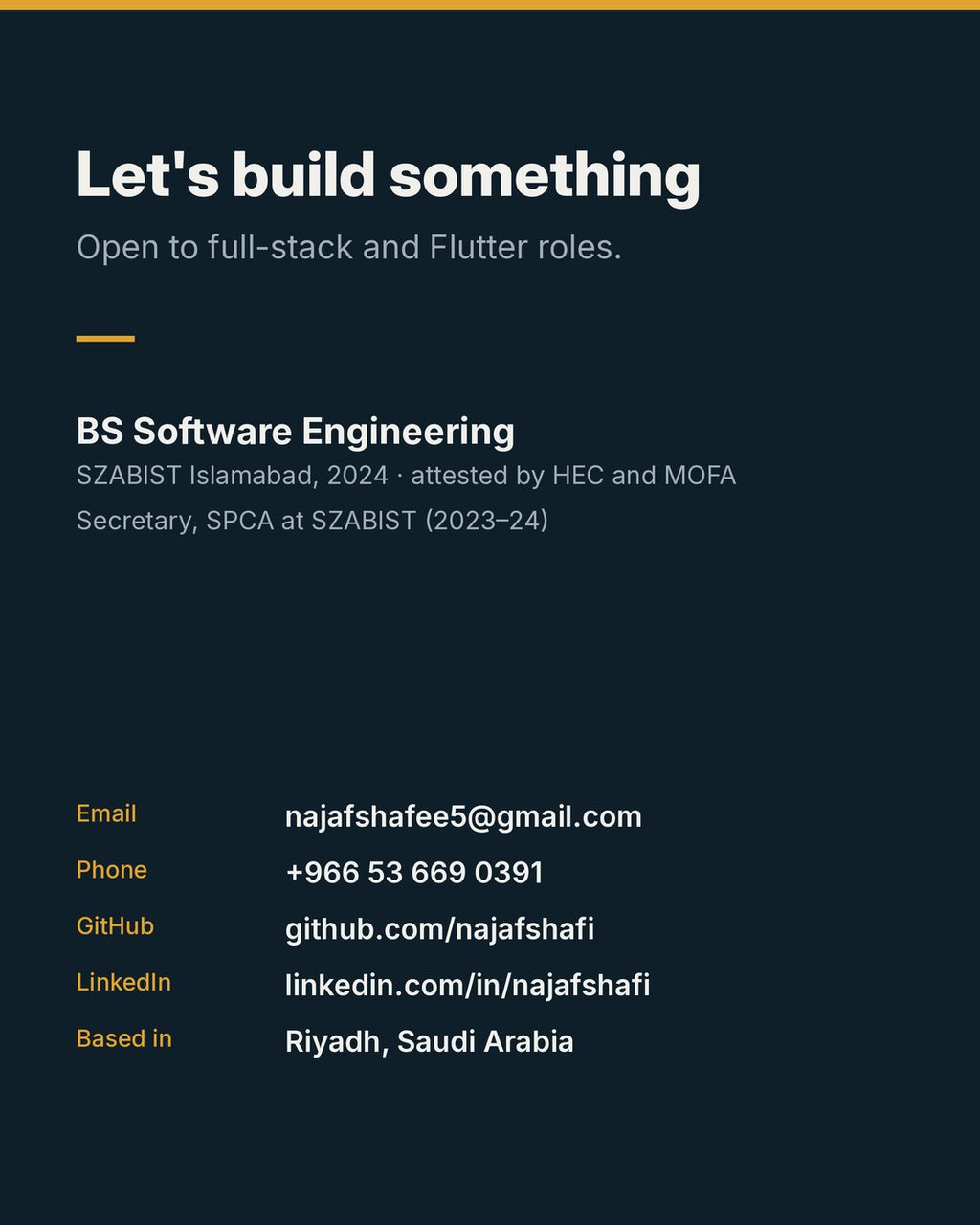 Riyadh, Job Seekers, Immediate Joiner In Riyadh | Full Stack / Mobile Developer With 4+ Years Of Experience.