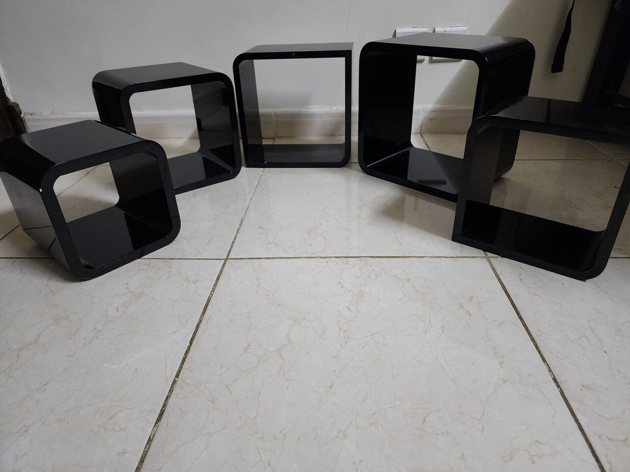 Mushrefah, Furniture, SAR 140,  Solid Wood Cube Shelves For Wall