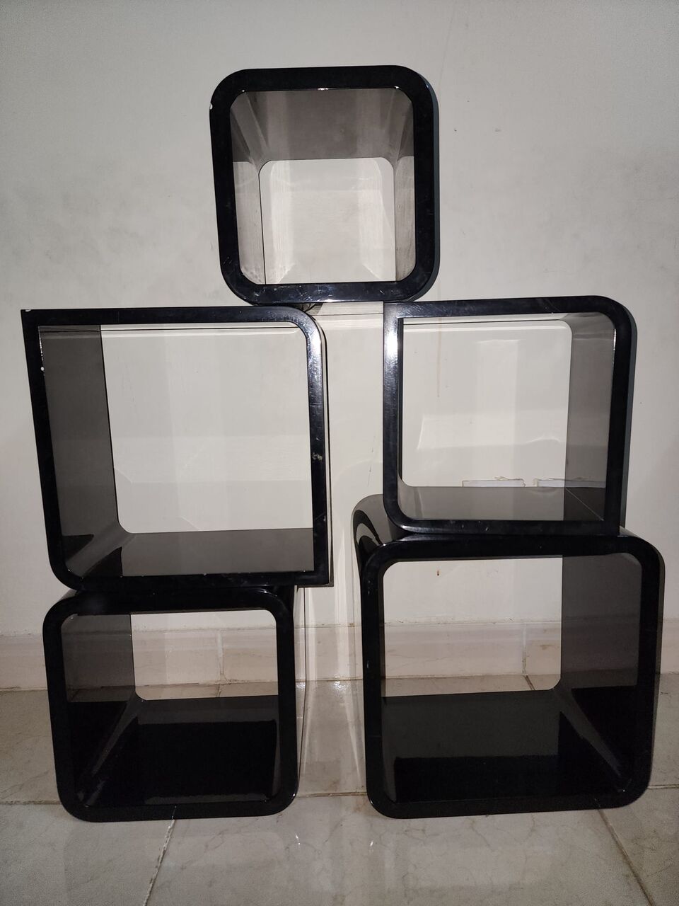 Mushrefah, Furniture, SAR 140,  Solid Wood Cube Shelves For Wall
