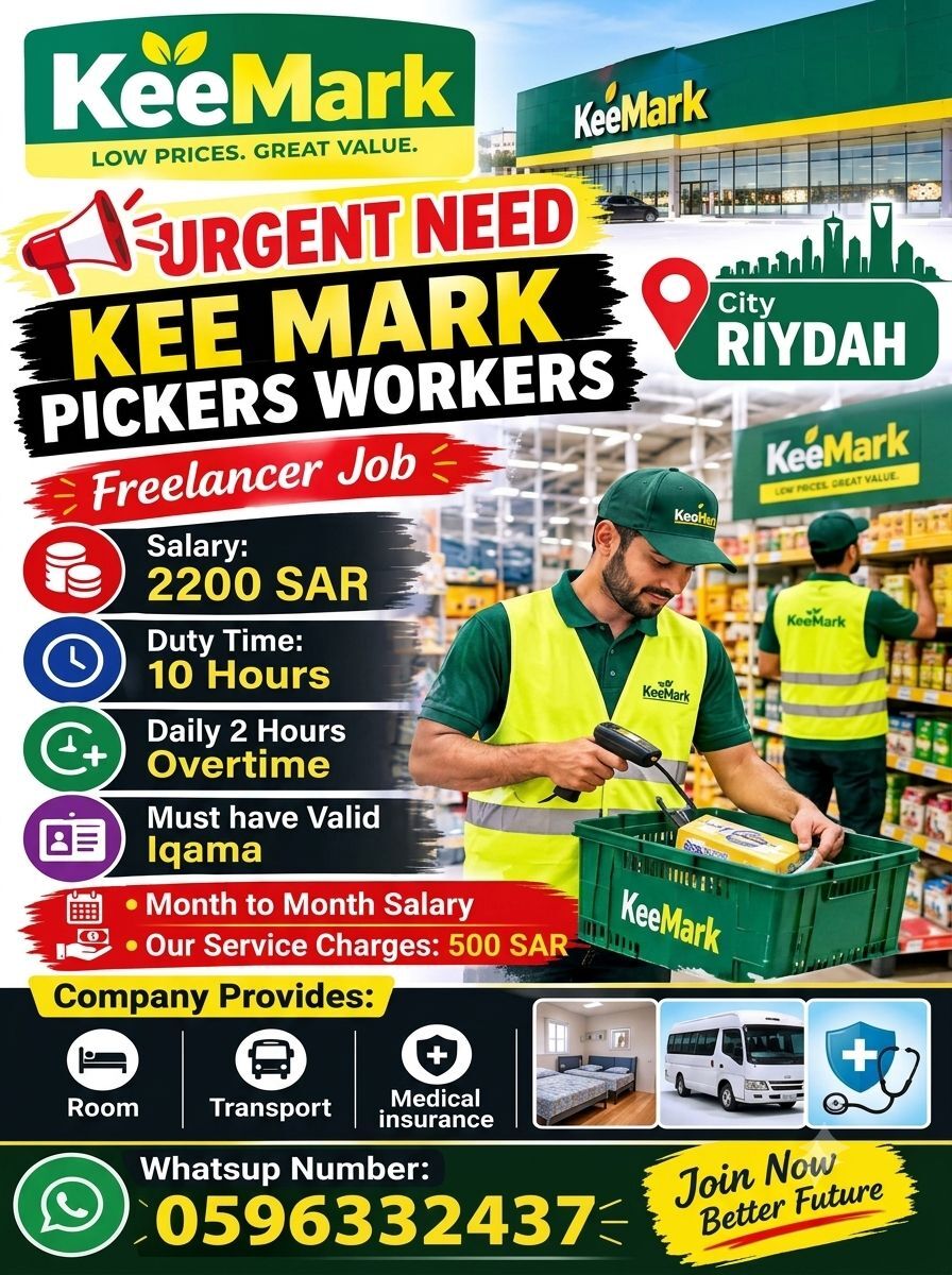 Riyadh, Jobs, Picker And Packers In Door Riyadh