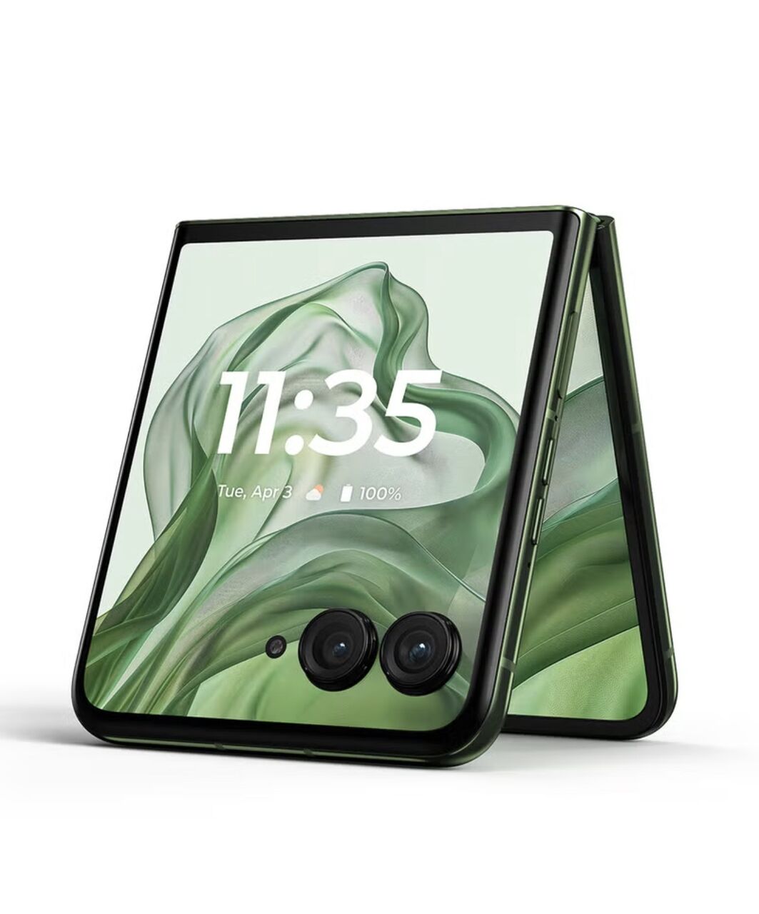 Riyadh, Mobile Phones, SAR 1800,  Motorol Razr 50 Ultra 5G Dual SIM Spring Green 12GB+12GB RAM, 512 GB - Middle East Version