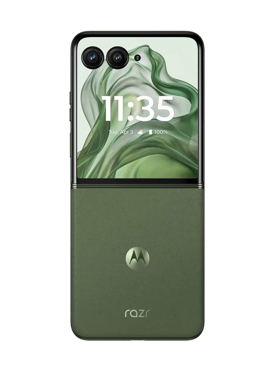Riyadh, Mobile Phones, SAR 1800,  Motorol Razr 50 Ultra 5G Dual SIM Spring Green 12GB+12GB RAM, 512 GB - Middle East Version