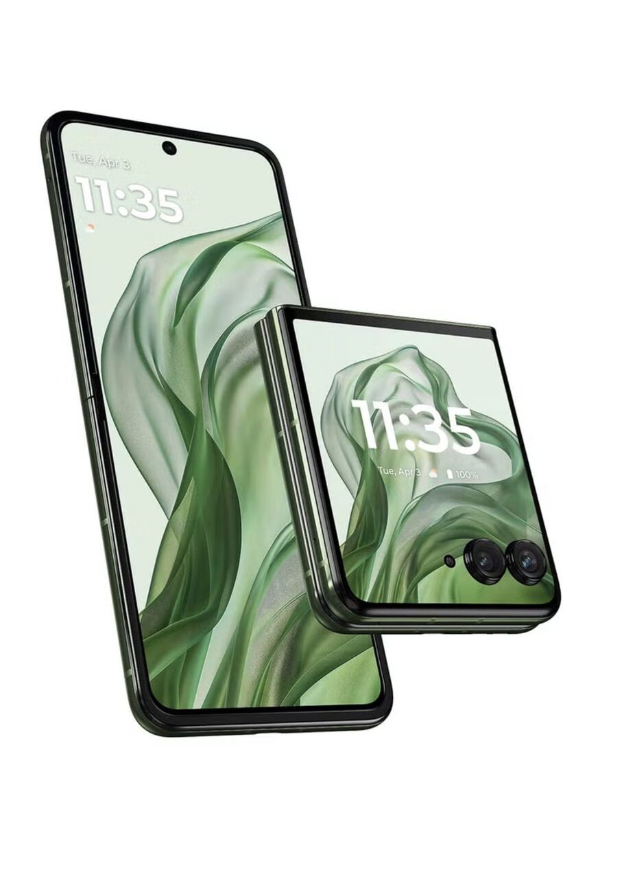Riyadh, Mobile Phones, SAR 1800,  Motorol Razr 50 Ultra 5G Dual SIM Spring Green 12GB+12GB RAM, 512 GB - Middle East Version