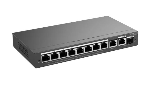 Jeddah, Electronics, SAR 1,  سويتش ريجي Reyee RG-ES210GS-P بـ10 منافذ ودعم PoE