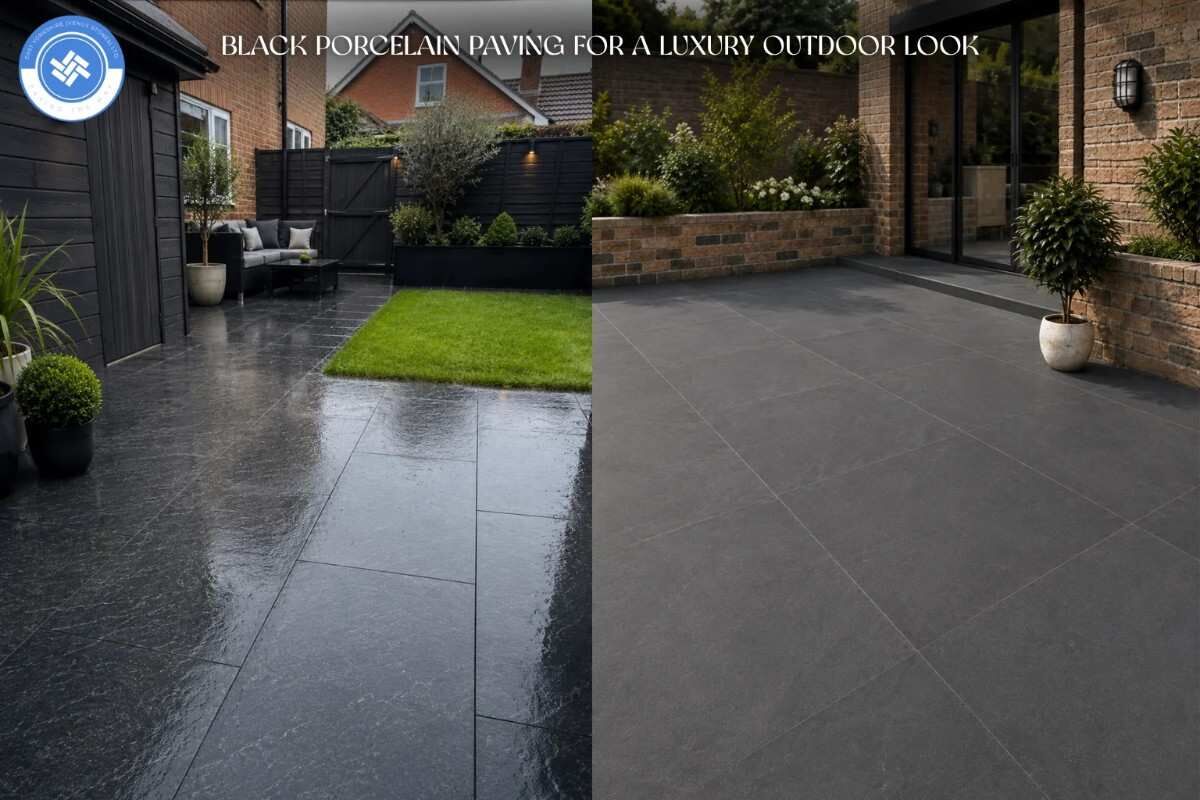 London, Farm & Garden, Black Porcelain Paving For Luxury Outdoor Spaces