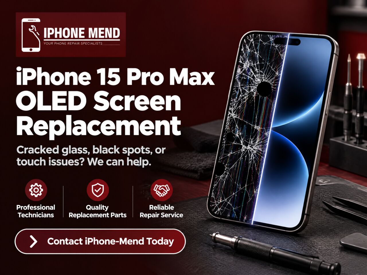 New York, Technical, 📱 IPhone 15 Pro Max OLED Screen Replacement – Restore Your Display! 🔧