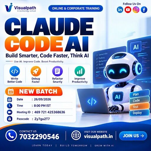 Hyderabad, Lessons Offered, Claude Code AI Training &ndash; New Batch Starts September 26th