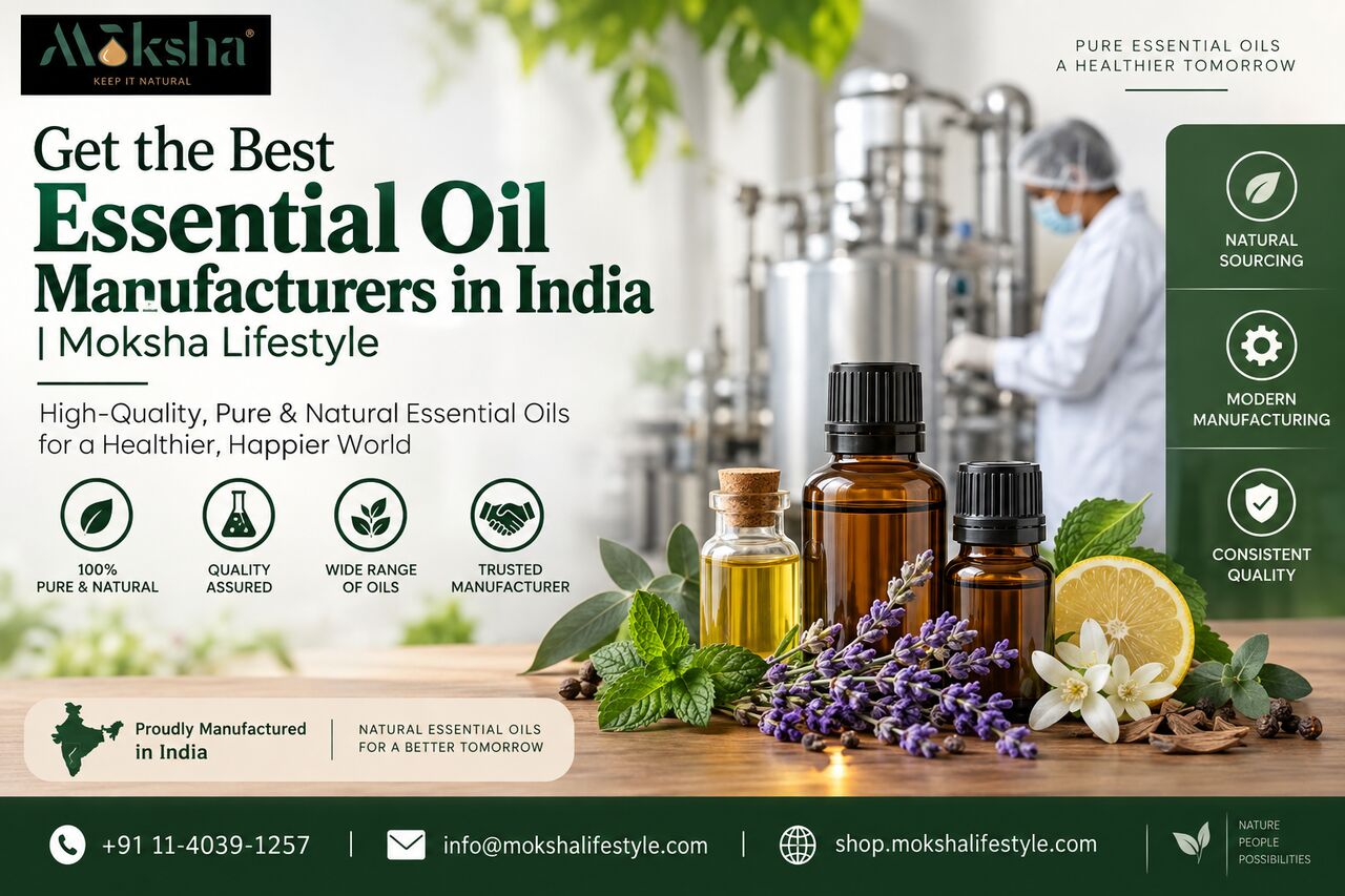 New Delhi, Health & Beauty Items, INR 100,  Get Best Essential Oil Manufacturers In India | Moksha Lifestyle