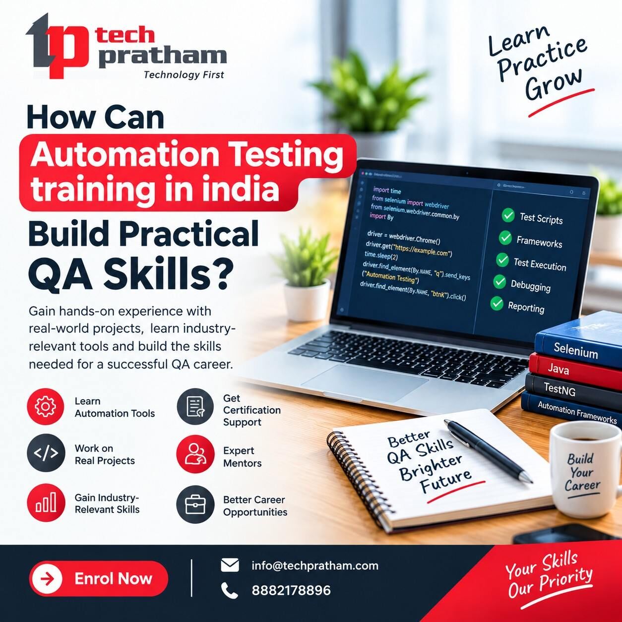 Noida, Education, How Can Automation Testing Training In India Build Practical QA Skills