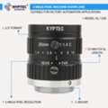 INR 5995,  25 MM 5 Megapixel Machine Vision Lens For 2/3-Inch Cameras, F1.4&ndash;16