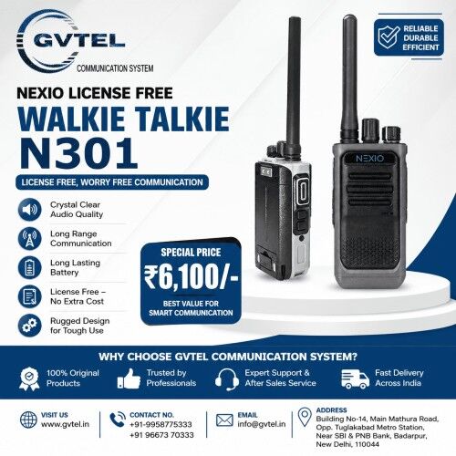 New Delhi, Electronics, INR 19,  Buy Professional Body Worn Camera & Walkie Talkies | Gvtel India