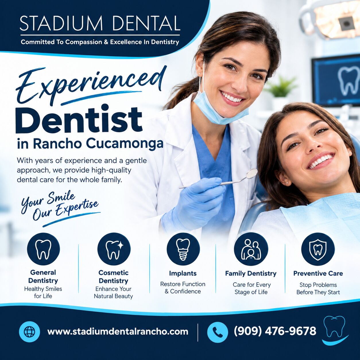 New York, Business, Big Dental Concerns Or Small Checkups? Find An Experienced Dentist In Rancho Cucamonga