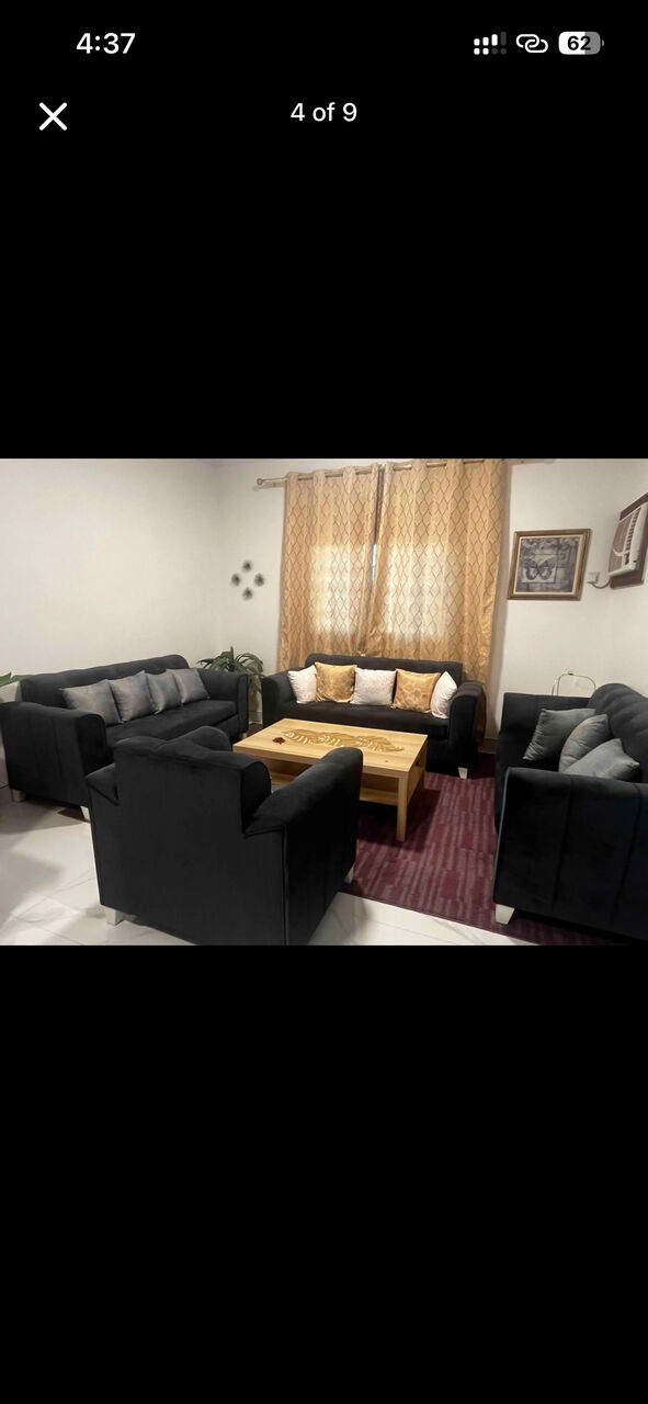 Al Rehab, Furniture, SAR 2250,  Urgent Sale 10 Seater Sofa Set | One Ikea Table
