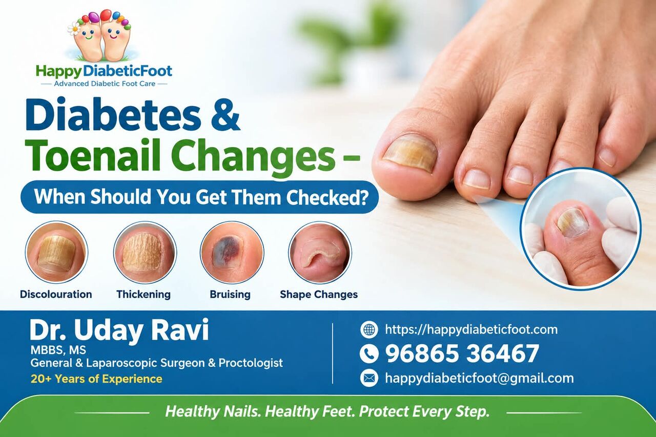 Bangalore, Health, Diabetes & Toenail Changes &ndash; When Should You Get Them Checked?-Dr Uday Ravi