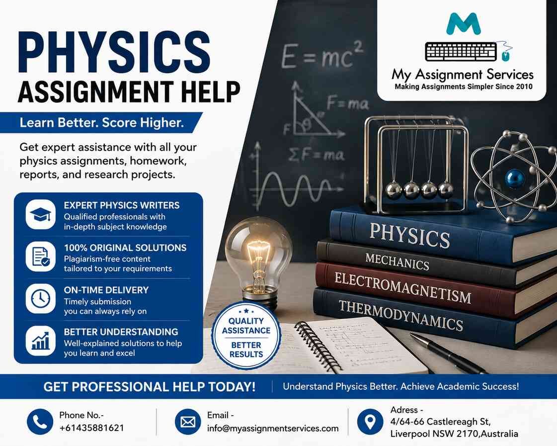 Sydney, Education, Physics Assignment Support For Better Academic Understanding