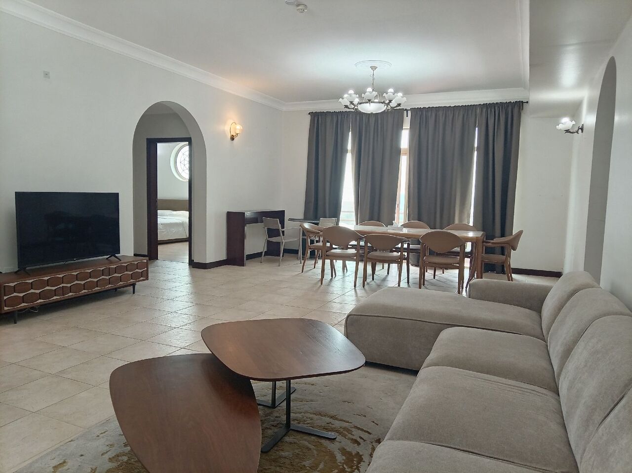 Juffair, Apartments, Flats, Houses & Villas, BHD 550/year,  3 BR,  Fully Furnished 3 Bedroom 3 Bathroom 3 Balcony With Ewa Flat For Rent In : Juffair
