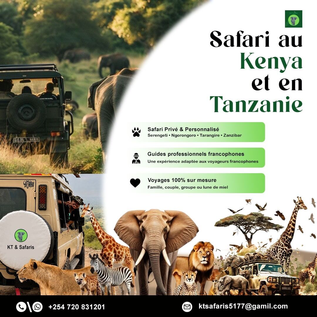 Nairobi, Businesses For Sale, Safari Priv&eacute; Kenya Tanzanie Avec Guide Francophone