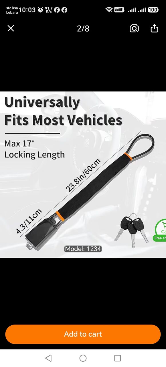 Al Malaz, Auto Parts, SAR 50,  Car Anti Lock Theft Sceurity Brand New