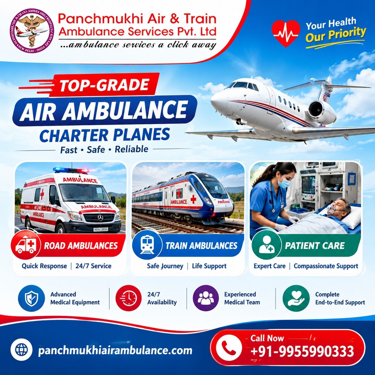 New Delhi, Health, Panchmukhi Hi Tech Air Ambulance In Delhi &ndash; Renders Rapid Medical Evacuation
