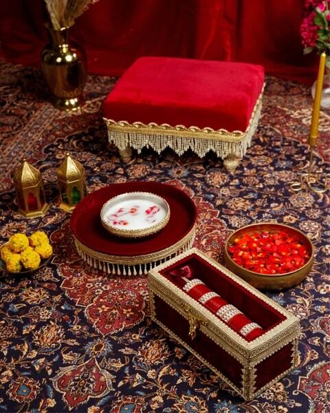 Mumbai, Materials, INR 1800,  Luxury Haldi Ceremony Essentials | Handcrafted Ritual Decor | Navka Studios
