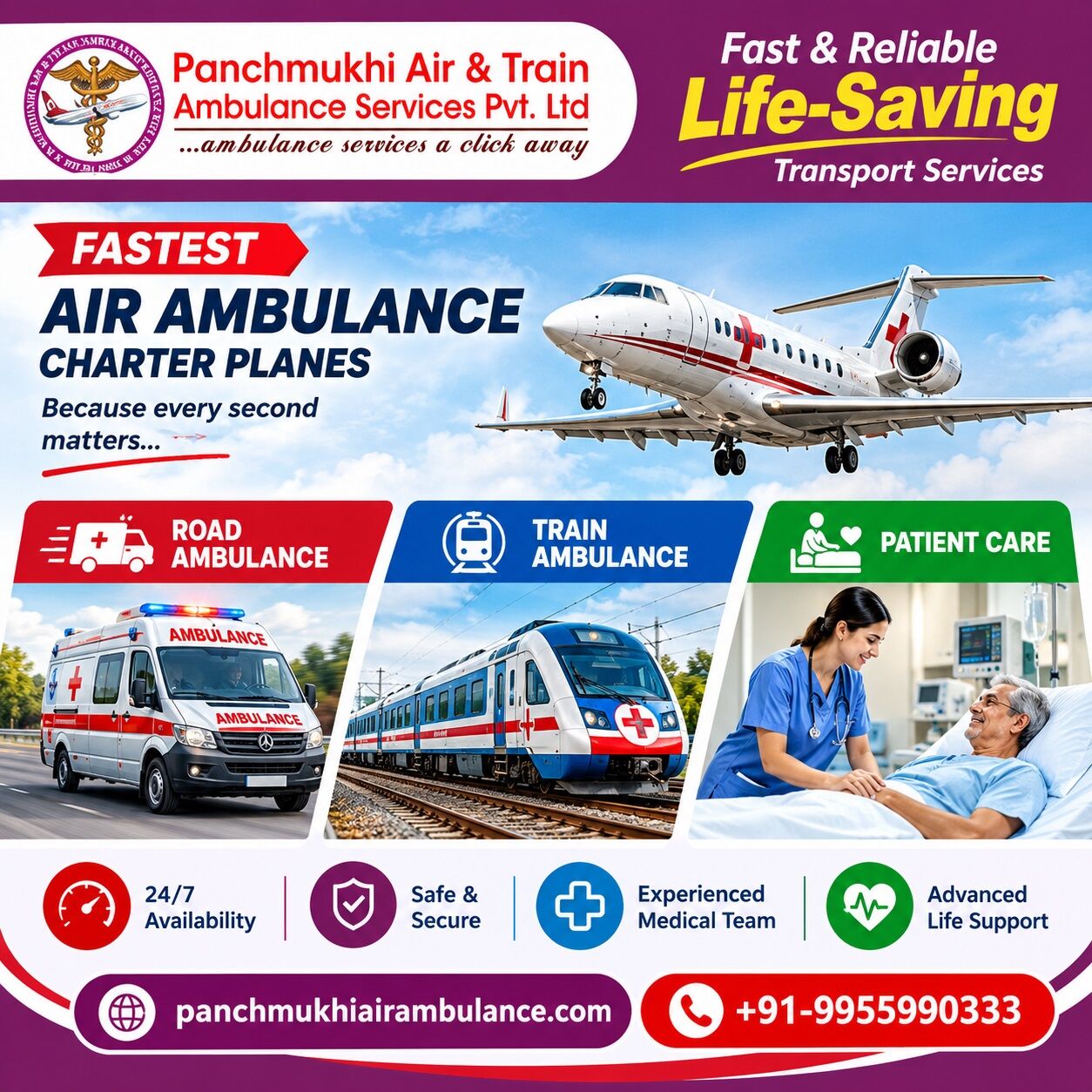 Ranchi, Health, Panchmukhi Best Patient Shifting Ambulance In Ranchi- Well-coordinated Medical Transport