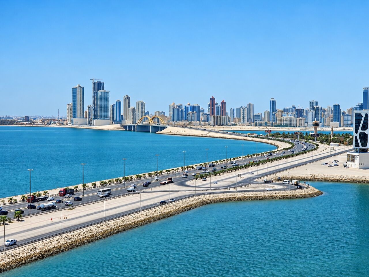 Hidd, Apartments, Flats, Houses & Villas, BHD 370/year,  3 BR,  Al Hidd City/High-end Apartment For Rent Furnished With Fully Electric Free View