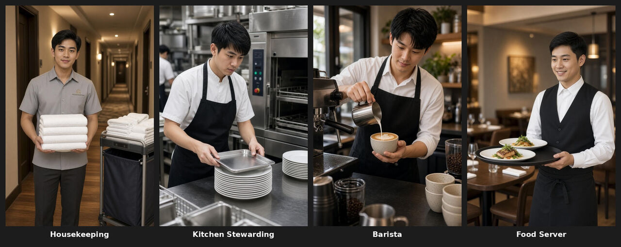Salmaniya, Jobs, Job Opportunity For Housekeeping, Kitchen Stewarding, Food Server & Barista