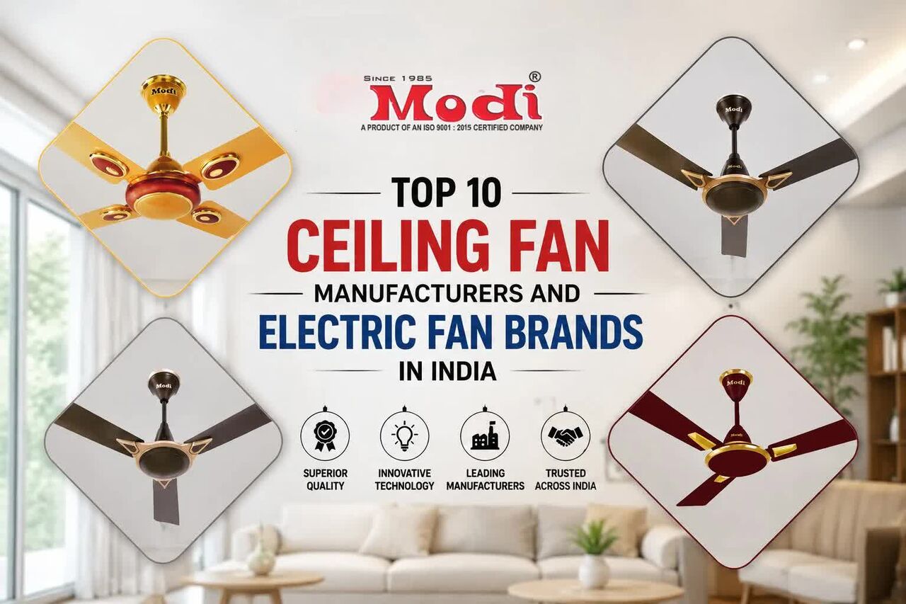 Mumbai, Electronics, Top 10 Ceiling Fan Manufacturers In India