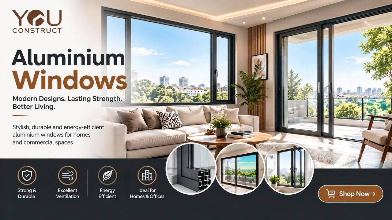 Punjab, Materials, Buy Aluminium Windows Online For Modern Homes And Projects