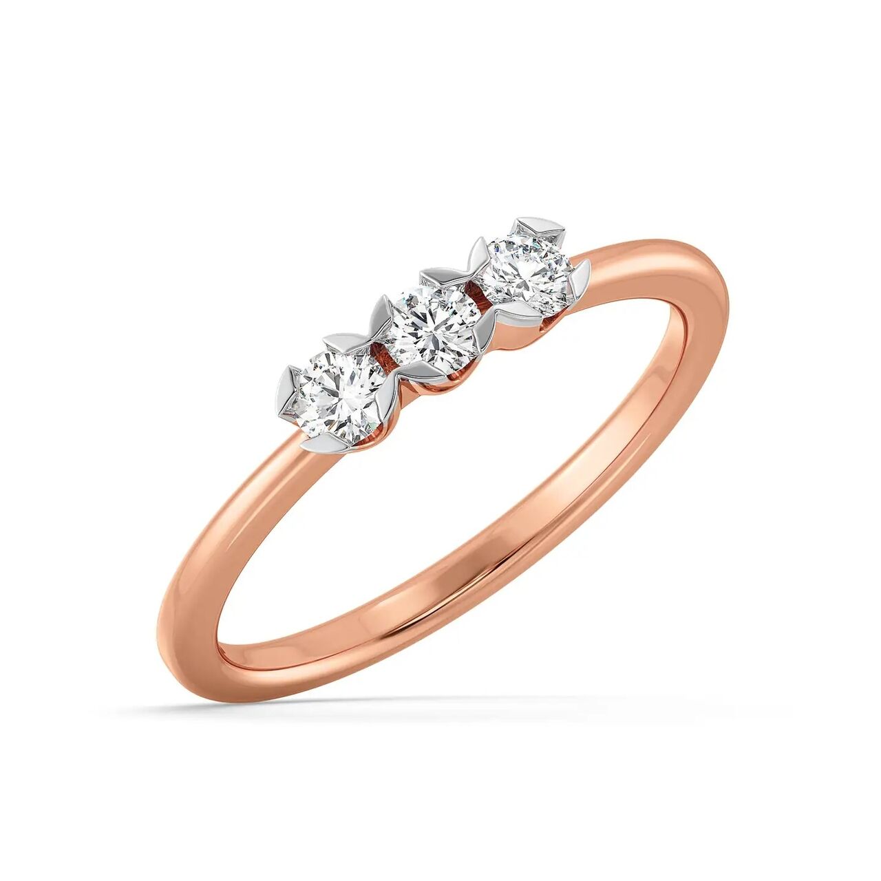 Ahmedabad, Jewelry, Lab Grown Diamond Three Stone Rings &ndash; Elegant Diamond Designs