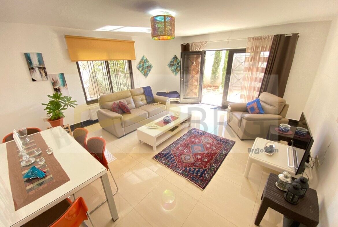 Abdoun, Apts/Flats Wanted, JOD 12000/year,  Furnished,  2 BR,  Charming Ground-Floor Apartment With A Beautiful Garden In Abdoun 🌿🏡