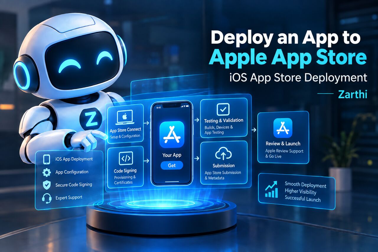 Noida, Software Development, Deploy An App To Apple App Store | Development | Zarthi