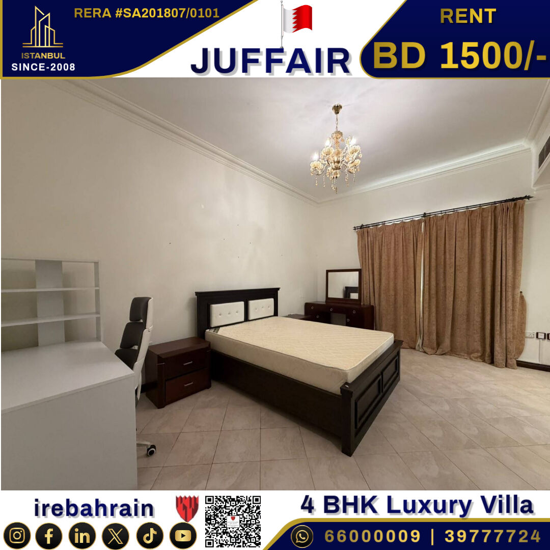 Juffair, Villas, BHD 1500,  Furnished,  Fully Furnished Swimming Pool Villa In Juffair