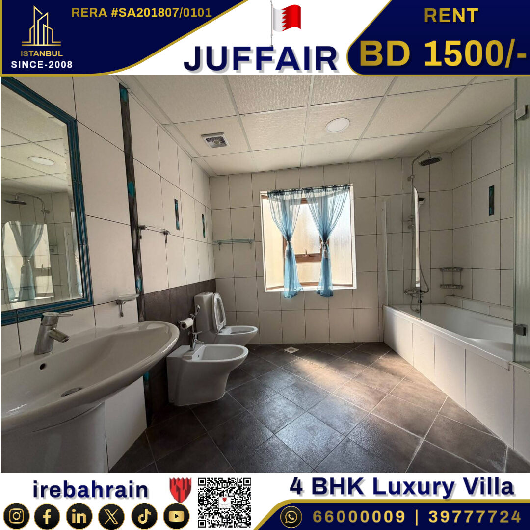 Juffair, Villas, BHD 1500,  Furnished,  Fully Furnished Swimming Pool Villa In Juffair