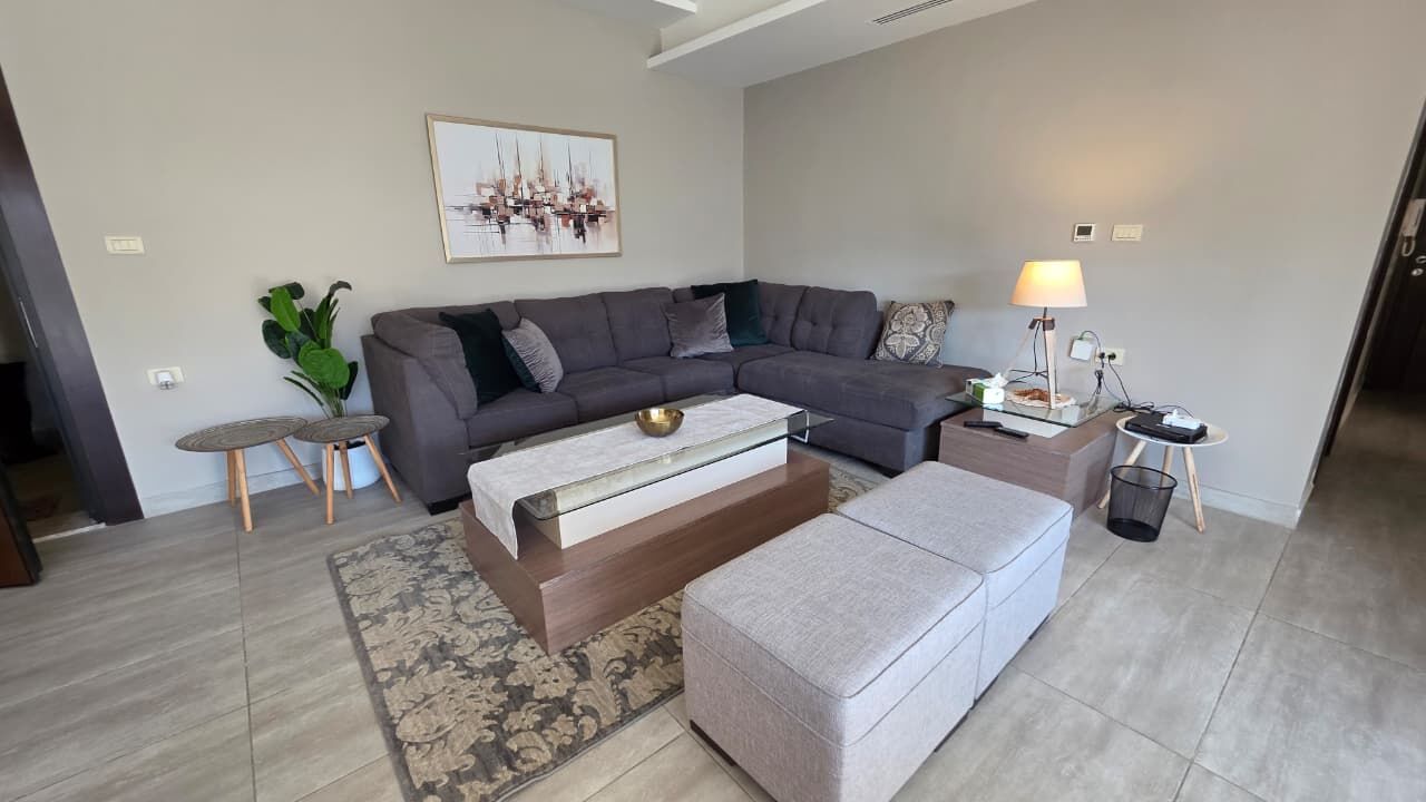 Abdoun, Apts/Flats Wanted, JOD 14000/year,  Furnished,  2 BR,  Beautiful Two-Bedroom Apartment With A Stunning Balcony View In Abdoun 🌿🏡