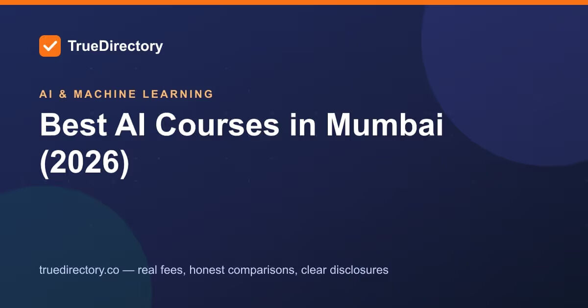 Mumbai, Education, Best AI Courses In Mumbai | Find Top AI Programs | True Directory
