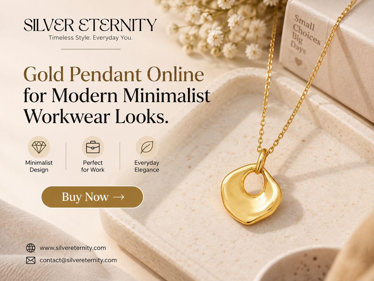 Jaipur, Jewelry, INR 4800,  Buy Now Gold Pendant Online For Modern Minimalist Workwear Looks