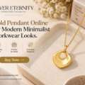 INR 4800,  Buy Now Gold Pendant Online For Modern Minimalist Workwear Looks