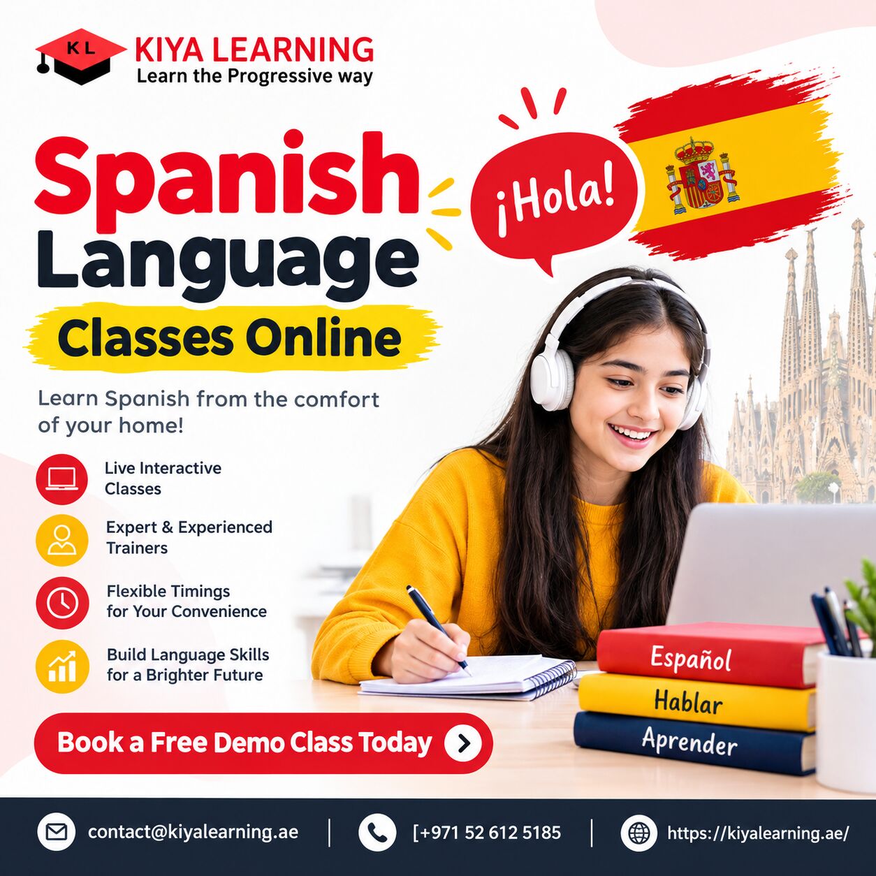 Dubai, Lessons Offered, Spanish Language Classes Online