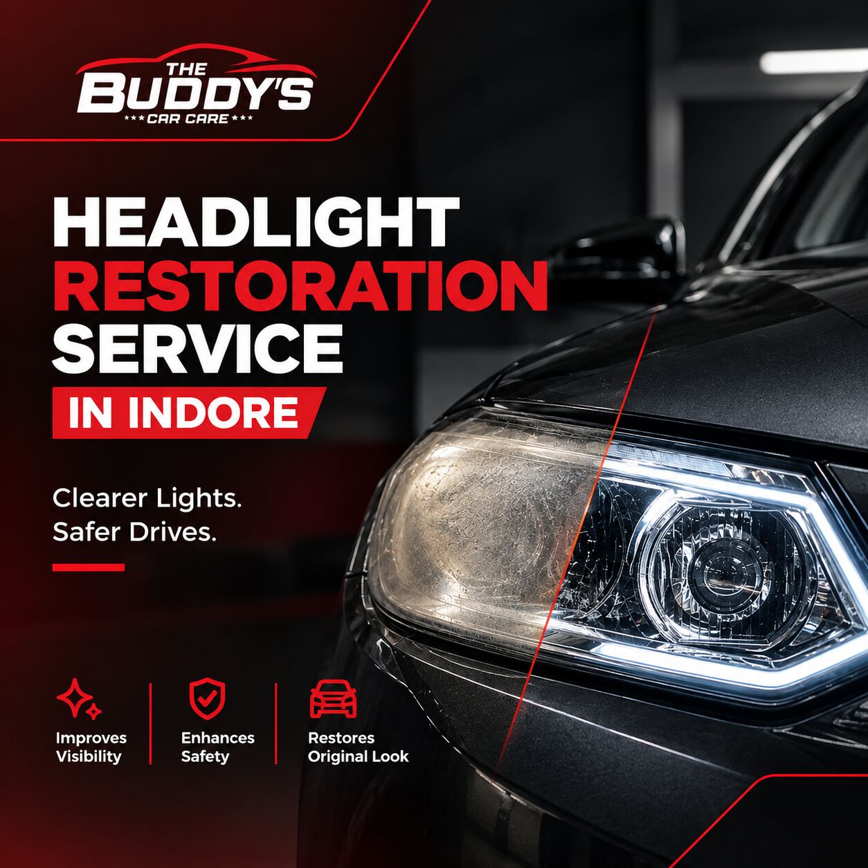 Indore, Automotive, Headlight Restoration Service In Indore To Bring Back Your Headlights Clarity