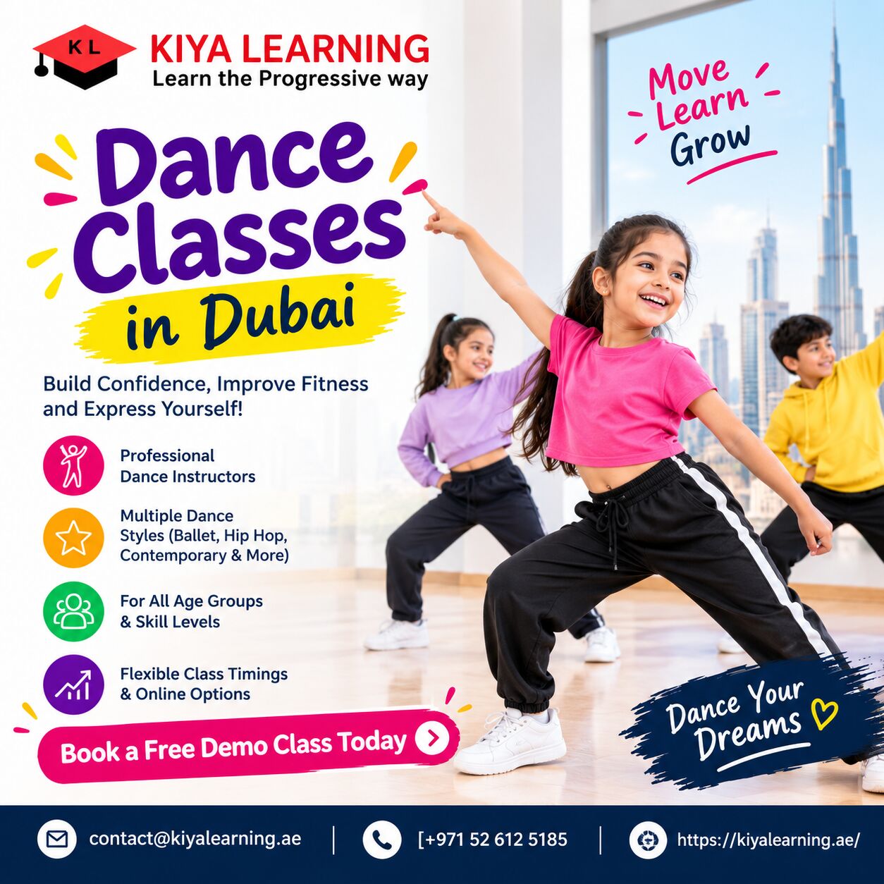 Dubai, Lessons Offered, Dance Classes In Dubai