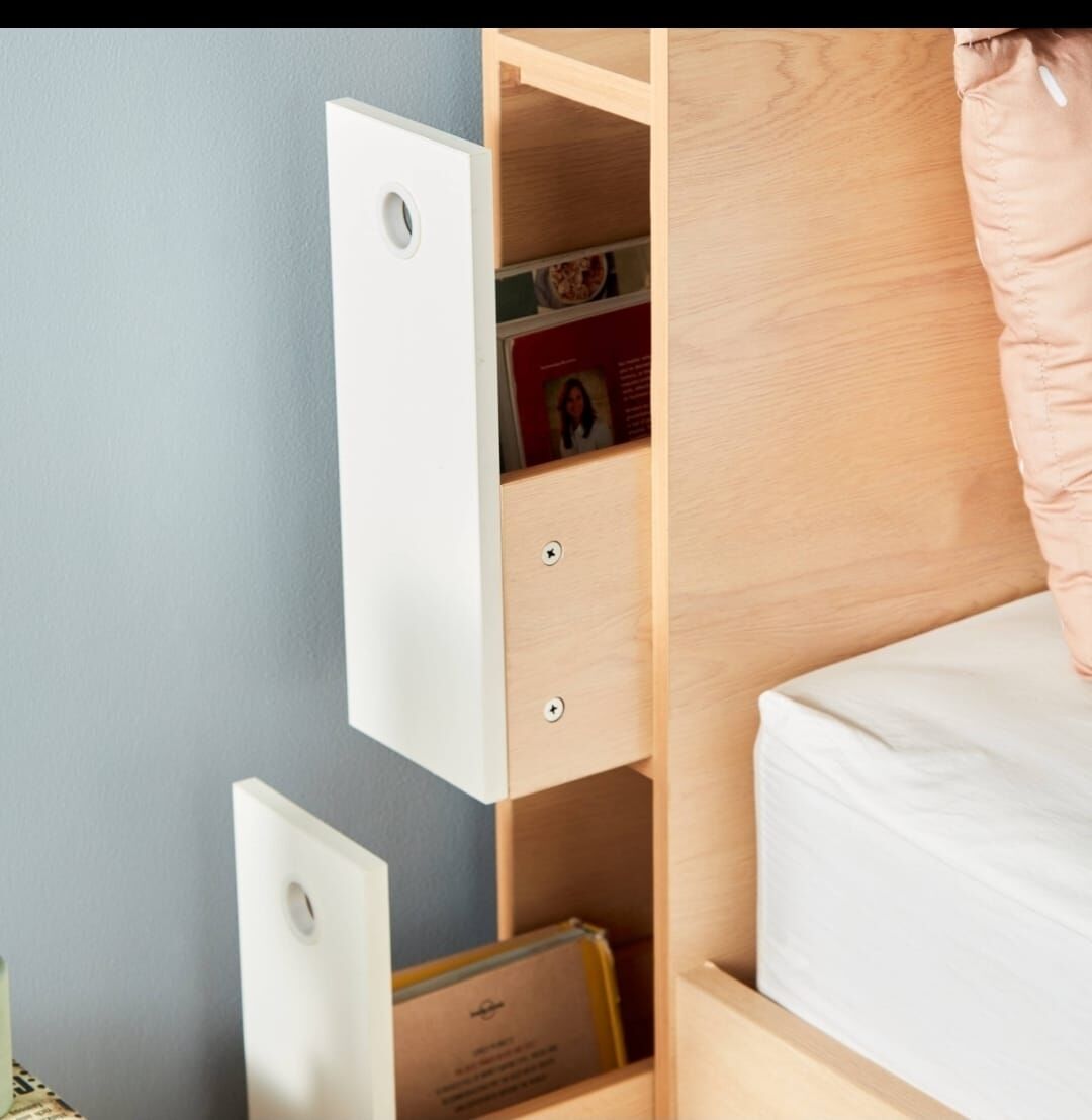 Khobar, Furniture, SAR 500,  120*200 Homecentre Bed For Sale Has Ample Storage Drawers And Underbed Large Storage Drawe